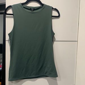 Express Body Contour Matte Crew Neck Tank